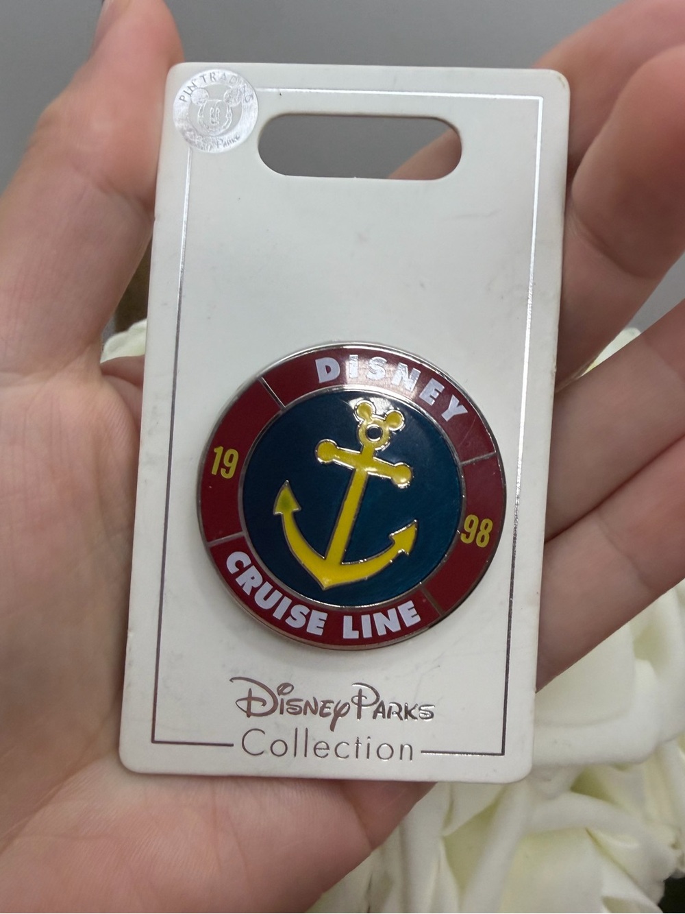 Disney Cruise Line Anchor Pin - Red, Blue & Yellow